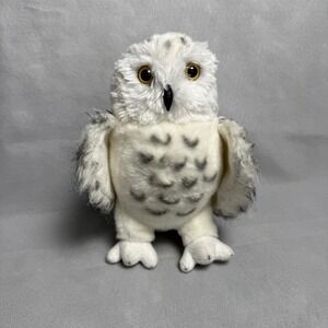 Douglas Cuddle Toy Snowy Owl Plush White Grey Spotted Stuffed Animal 8in #3839